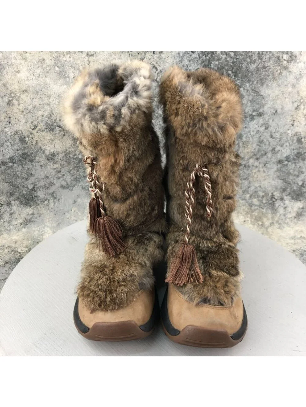 Ulu Women's Size 7 Brown Leather Waterproof Primaloft Lace-Up Winter Boots FAIR